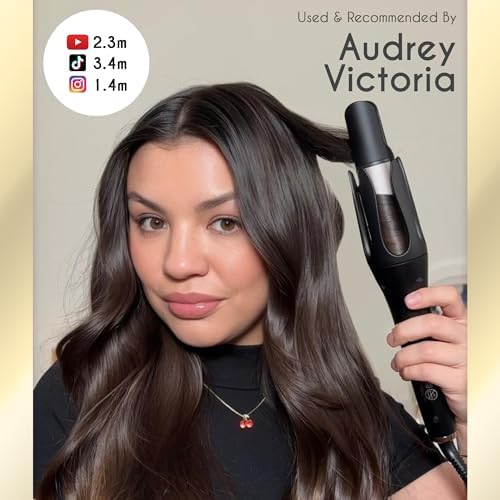 ELLA BELLA® Automatic Rotating Curling Iron • Auto Hair Curlers • Easy to Use • Digital Display to Accurately Control Temperature • Transform Your Look in Seconds • Ideal for Longer Hair