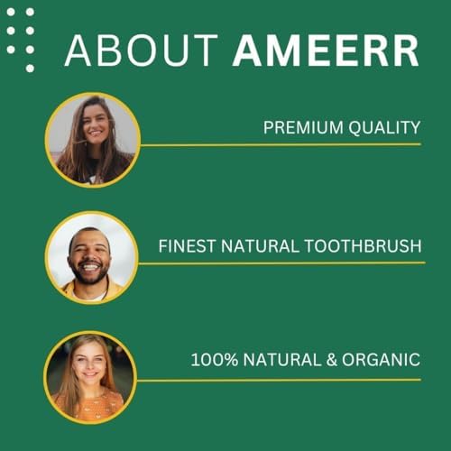 Miswak Stick for Teeth Organic | Natural Toothbrush Whitening Kit | Premium Quality Miswak | Siwak Toothbrush Stick | Natural Chew Sticks for Humans | with Pen-Holder | African Miswak Stick