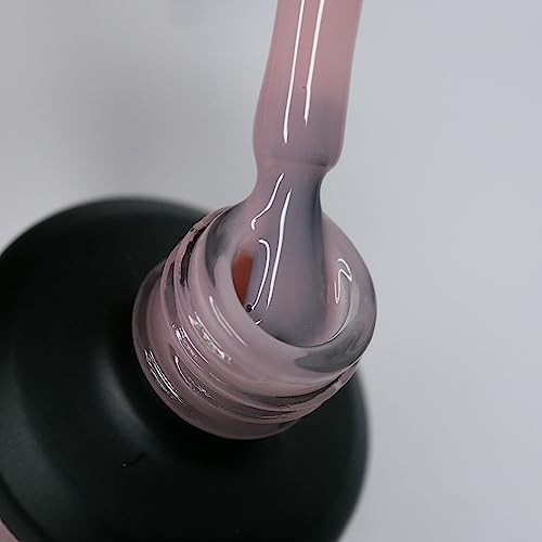 N.HYPE Elastic Rubber Base Coat. UV/LED Curable. Correcting Coating with Enhanced Adhesion. Soak OffÉ (Almond)