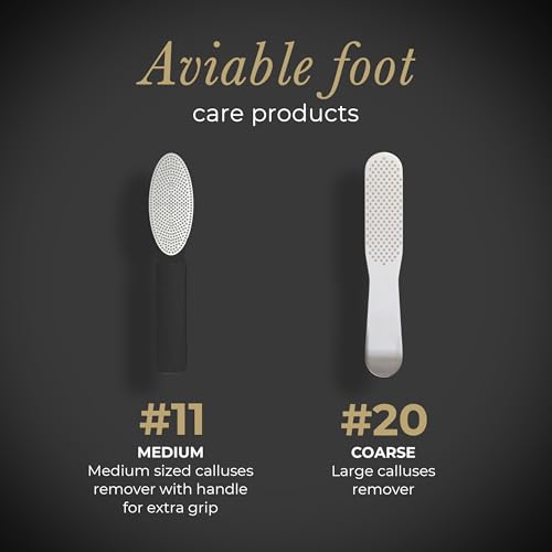 Diamancel Luxury Diamond Foot Buffer - #11 Medium Grit Rasp – For Average Calluses, Rough Skin & Regular Maintenance