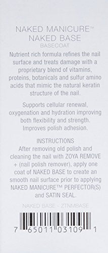 ZOYA Naked Manicure Base Coat, 0.5 fl. oz., Clear