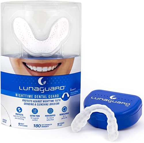 Nighttime Dental Guard – Comfortable Mouth Guard for Bruxism - Custom Fitted Protection for Teeth Grinding and Jaw Clenching Plus Storage Case