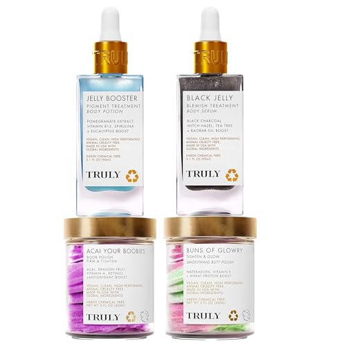 Truly Beauty Shaving set - shaving cream for women, shave scrub for women, body butter for women, shaving kit for women