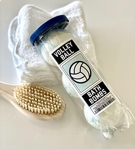 Volleyball Bath Bombs - 3 Pack - Gifts for Team, Girls, Teens, Accessories for Teen Girls, Coach, Gear