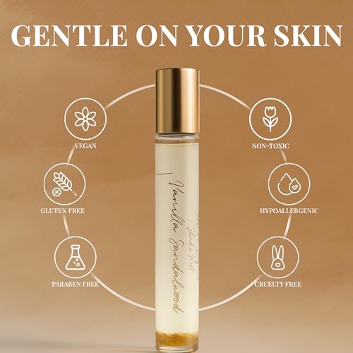 Sophia L Beauty Co. 10ML Pheromone Perfume For Women | Long Lasting Vanilla Musk Perfume | Portable Perfum Oil with Roll-On Application | Natural Coconut Oil Women Perfum (Amber Love)