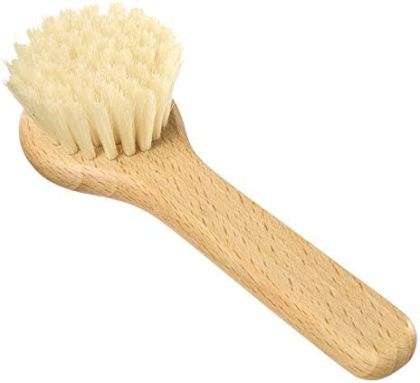 REDECKER Natural Pig Bristle Mushroom Brush Cleaner with Beechwood Handle, Gently and Thoroughly Cleans Mushrooms Without Water, 5 inches, Made in Germany - Mushroom Cleaner Brush