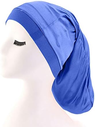 Unisex Spandex Braids & Dreadlocks Cap 3 Packed,Jumbo Satin Night Sleep Bonnet Hair Covers for Men Women