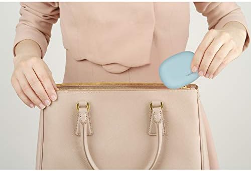 NewWay Mini Toothbrush Sterilizer Cover Rechargeable Travel Toothbrush Case with Holder for Houshold and Traving or Business Trip Blue