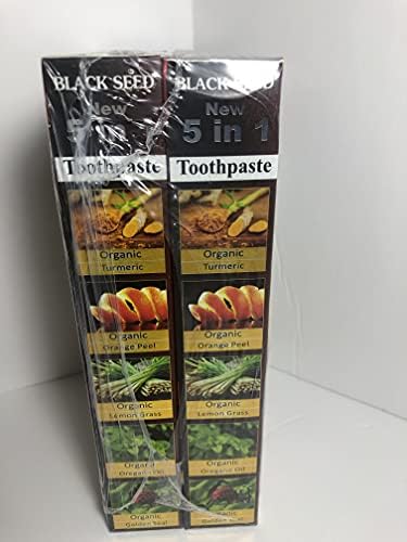 Essential Palace Organic Black Seed Toothpaste 100% Fluoride Free & Vegetable Base (6 pack) 6.5oz