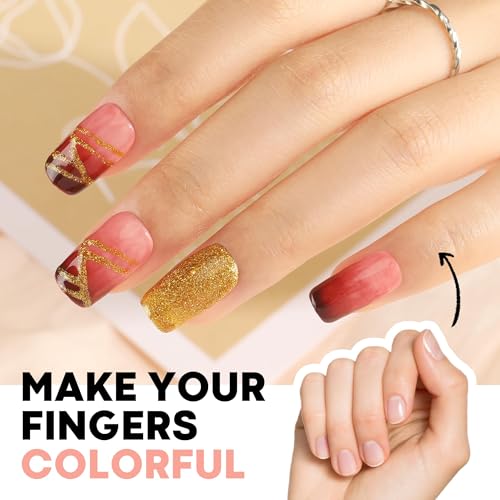 UNA GELLA Short Square Nail Tips Pre-buff Soft Gel Nail Tips Matte Square False Nails Tips Acrylic Full Cover 504Pcs 15Sizes Gelly Press On Nails Fake Nails Tips for Nail Extension DIY Salon