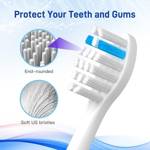 Toothbrush Heads Replacement Compatible with TAO Clean Electric Toothbrush, White, 10 Pack