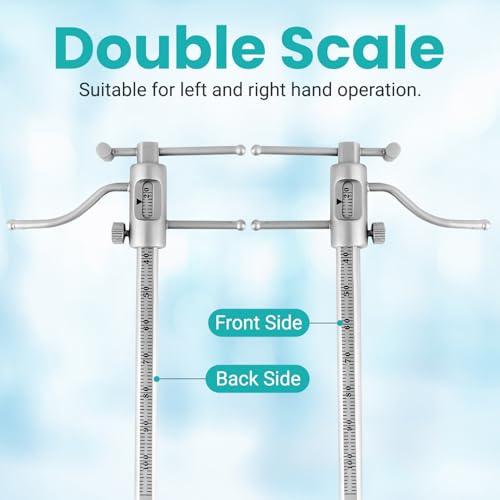 Premium Dental Orthodontic Gauge - VDO Gauge - Venus Apollo Dental Orthodontic Gauge - Bracket Height Moveable Adjustable Locator and for Measuring Endodontics Vertical Dimension of Occlusion