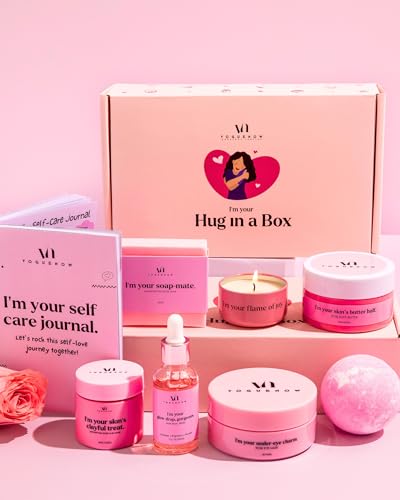 Spa Gifts for Women- Premium Self Care Spa Kit With Bath, Skin Care Sets & Self Care Items For Women - Ultimate Pampering Skin Care Set - Birthday Gifts - Spa Gift Baskets (Pack of 8)