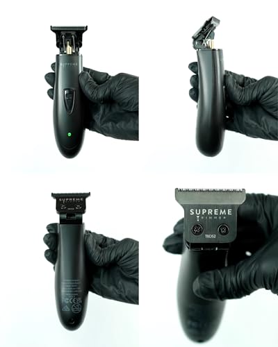 Supreme Trimmer T Shaper - Quiet Cordless Beard & Hair Trimmer for Men | 120 Min Runtime, Low Noise, Zero-Gap DLC Blade | Ideal for Sensitive Skin, Kids & Elderly | ST5206