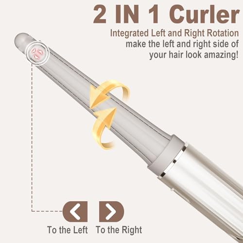 Long Curling Iron Conical Barrels Attachment for Shark FlexStyle Accessories, 0.78-1.4Inch Auto-Wrap Curlers for Thin Lighter Hair to Defined Curls or Voluminous Bouncy Waves