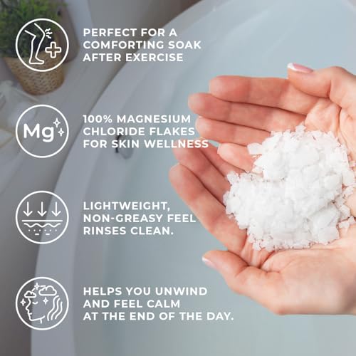 Natural Elephant Dead Sea Magnesium Bath Flakes | 10 lb (Pack of 2 5lb Bags) | Pure Magnesium Chloride Soak for Body and Foot | Ideal for a Soothing Bath Experience | Alternative to Epsom Salt