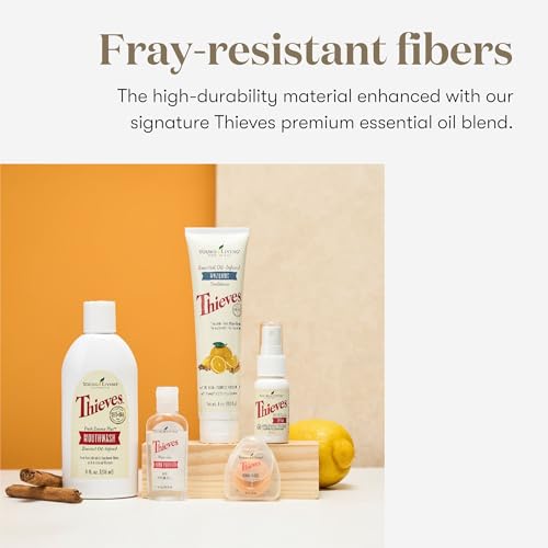 Young Living Thieves Dental Floss - Essential Oil-Infused Oral Care - 3 Pack for a Fresh and Clean Smile - Promotes Healthy Teeth and Gums with Thieves