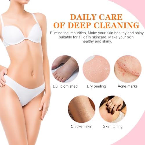 Exfoliating Natural Loofah Sponge Back Scrubber for Shower, Loofah Sponge Pads & Exfoliating Glove, Bath Shower Scrubber for Men and Women