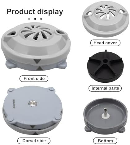SuperDi Pipeless Magnetic Jet Head Motor for Pedicure spa Chair Part Magnetic Head (4 pin) BF-004 Pedicure spa Tubs Includes Propeller and Cap