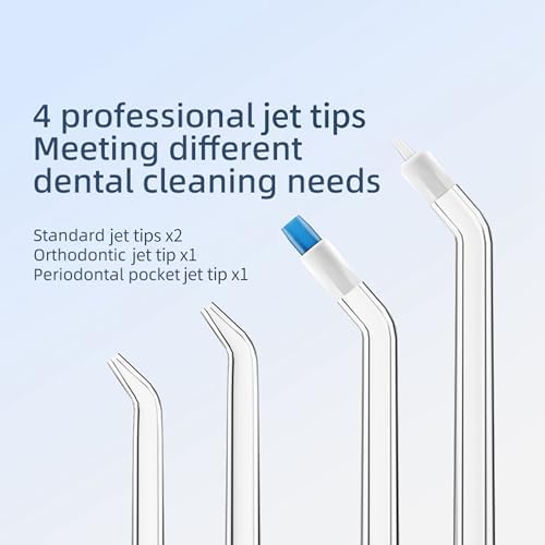 Water Dental Flosser - yayisheng, Portable Cordless Oral Irrigator 3 Modes & 150ML Pull-Out Type Detachable Tank, 6 Jet Tips, IPX7 Waterproof