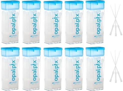 Opalpix Dental Picks (10 Pack) 32ct in Each Pack. Toothpicks. Plastic Tooth Dental Pick Oral Care Soft Gum Floss Picks.Will NOT Break or Splinter