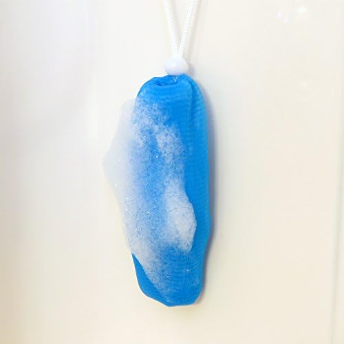 Evelots Exfoliating Mesh Loofah Soap Pouches - 5 Pack - Bath, Shower Body Facial Cleaning Scrubbers - Removes Dead Skin - Hanging Cord - Extend The Life of Your Soap Bars