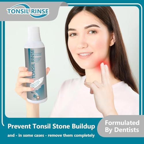 Tonsil Stone Remover, Oral Rinse Liquid to Soothe Tonsils and Dry Mouth Relieve, Bad Breath Treatment and Breath Freshens Tonsil Stone Mouthwash