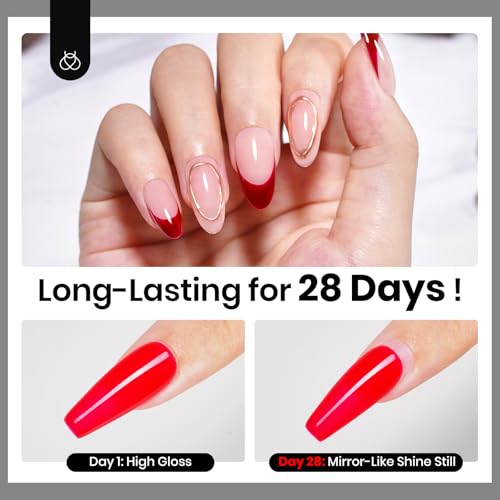 Beetles Extra Glossy Top Coat Bulk 300ml No Wipe Gel Top Coat Refill, Super Large Capacity High Shine Gel Nail Polish Clear Glossy Gel Polish Art Supplies for Techs Manicure Store or Nail Salon Lover