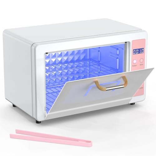 Yofuly Sterilizer for Esthetician, 10L Large Sterilizer for Nail Tools, Multi-Functional Nail Cleaner Box, Large Capacity Cleaning Cabinet for Home Use, Barbers, Beauty Salons, and Spas