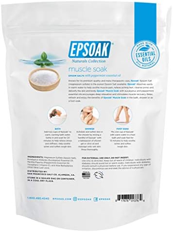 Epsoak Scented Epsom Salt Bundle - Sleep Formula 2 lbs. & Muscle Soak 2 lbs.