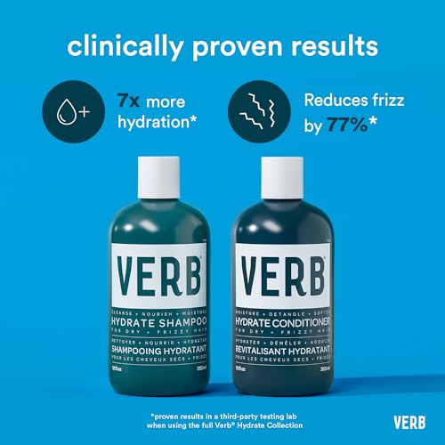VERB Hydrate Conditioner - Nourish Dry + Frizzy Hair - Smooth + Reduce Frizz - Amber + Warm Jasmine Scent