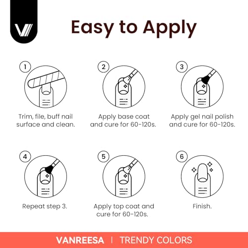 VANREESA Gel Nail Polish Kit with U V Light and Nail Drill Kit 65 Pcs Gel Polish Nail Set 35 All Season Colors Nail Polish Set Base Coat & 4 Effects Top Coat Complete Nail Kit Gifts for Women