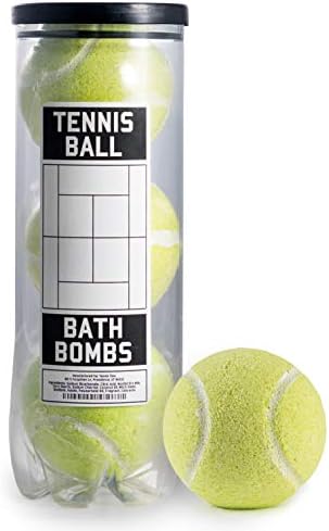 Tennis Ball Bath Bombs - 3 Pack - Tennis Gift - Tennis Gifts Accessories for Women - Kids Tennis Equipment Coach Gifts - Women - High School Tennis Teams