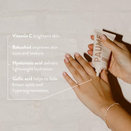 PAUME Renewing Hand Serum for Dry, Aging Skin With Hyaluronic Acid, Niacinamide and Vitamin C, Improve Skin Elasticity, Youthful-looking Hands, 2 oz