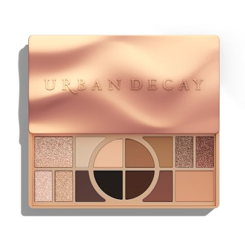 URBAN DECAY Naked Shaped Eyeshadow Palette - Multi-Use Warm-Toned Neutral Eye & Face Palette, 14 Crease-Resistant & Transfer-Resistant Shades, Up to 16 HR Wear, Sculpting Creams, Defining Powders