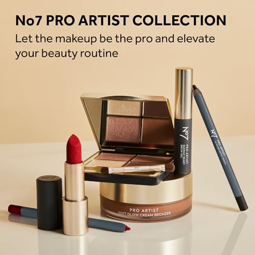 No7 Pro Artist Eyeshadow Palette - High-Pigment Eye Makeup with a Lasting Finish & Blendable Formula - Includes Matte & Shimmer Eyeshadow to Create Versatile Looks - Lights Camera Action (0.25 oz)