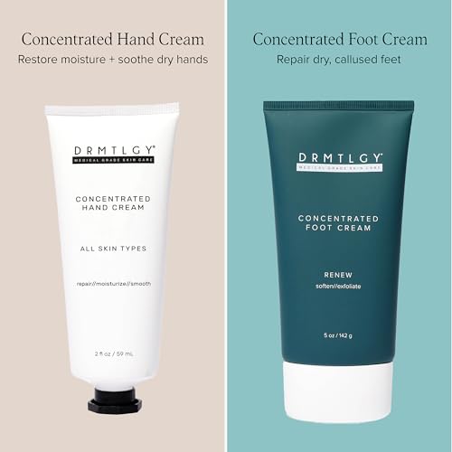DRMTLGY Concentrated Foot Cream for Dry Cracked Heels - Heel Cream & Foot Lotion for Dry Cracked Feet -Dry Feet Treatment for Women & Men