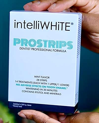 Prostrips - 12 Shades Whiter Teeth - 28 Enamel Safe REMINERALIZING Gentle Strips – 97% no Sensitivity