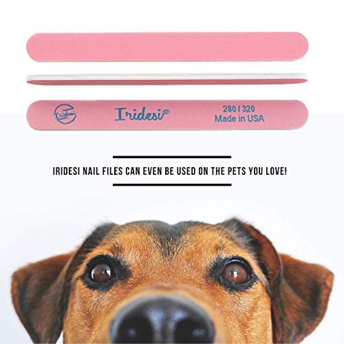 Nail Files and Buffers Premium Pink Light Pink 280 320 Washable Emery Boards 7 Inches Long 12 Pack