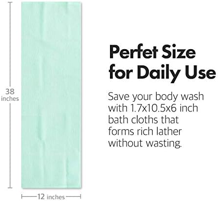 Premium Exfoliating Washcloth Towel(3 Color) Korean Loofah Bath Sponge Long Back Scrubber African Bath Sponge African Long Net for Shower/It Becomes Softer as You use.by NOPIGO
