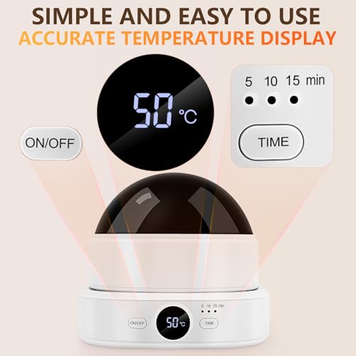 Nail Soaking Bowl Adjustable Temperature, Electric Soak off Bowl Manicure Bowls Nail Polish Remover Machine for Acrylic Nails Dip Gel Removal, with Color Cuticle Pusher