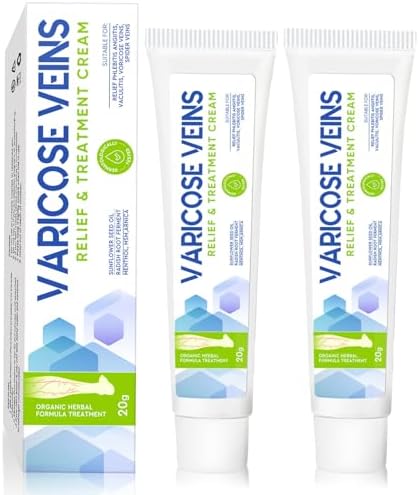 MOSKILA Varicose Veins Treatment for Legs, Nature Varicose Veins Cream, Effective Varicose Veins Treatment for Varicose & Spider Veins, Relieve Leg Swelling & Fatigue Relief, 0.7oz
