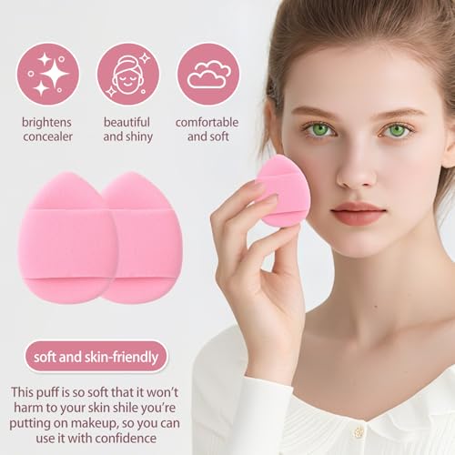 Makeup Brush Set for Foundation Concealer Eyeshadow and Travel, Include Make Up Brush, Sponge, 51PCS Pink