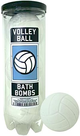 Volleyball Bath Bombs - 3 Pack - Gifts for Team, Girls, Teens, Accessories for Teen Girls, Coach, Gear