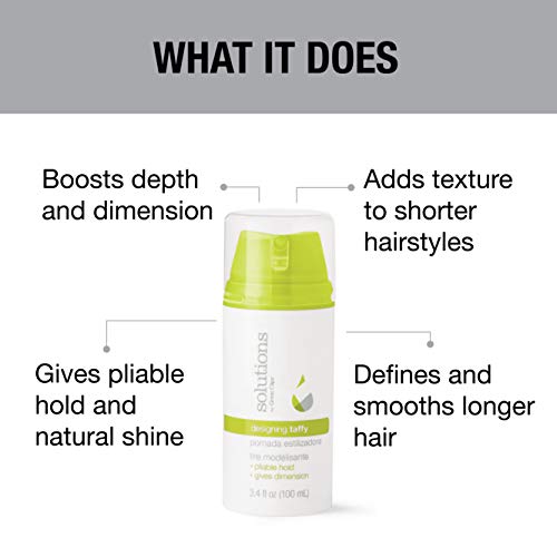 GREAT CLIPS Solutions Designing Taffy 3.4oz | Styling Cream | Pliable Hold with High Shine | Works in Dry or Wet Hair