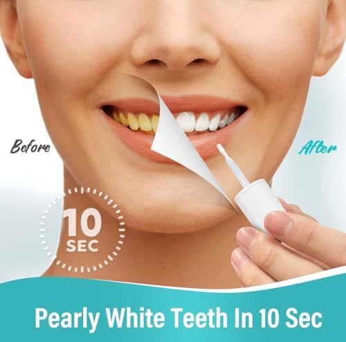 Tooth Paint, Instant Teeth Whitening Paint, Gentle & Safe White Paint for Teeth, Portable & Simple, Long-Lasting, Get Confident Smile at Home