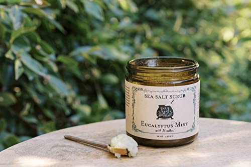 Three Sisters Apothecary 16 oz. Sea Salt Scrubs (Eucalyptus and Mint)