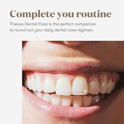 Young Living Thieves Dental Floss - Essential Oil-Infused Oral Care - 3 Pack for a Fresh and Clean Smile - Promotes Healthy Teeth and Gums with Thieves