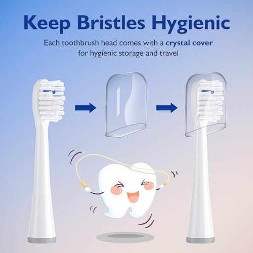 Toothbrush Replacement Heads for Sonic Fusion and Sonic Fusion 2.0, Sonic Fusion Professional and Sonic Fusion 2.0 Professional, SF-01, SF-02, SF-03 and SF-04 (White, 3Packs)