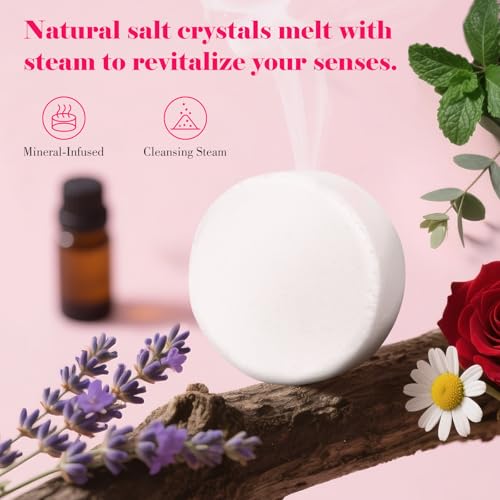 W&E Choice Shower Steamers Aromatherapy - Shower Bombs with Natural Essential Oils for Daily Relaxation & Stress Relief, Birthday Gifts for Women & Men, Gift for Women& Men, Mom, Teen 21 Pack